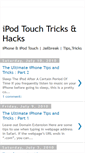 Mobile Screenshot of ipod-touch-tricks.blogspot.com