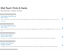 Tablet Screenshot of ipod-touch-tricks.blogspot.com