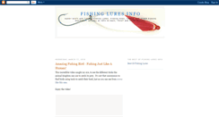 Desktop Screenshot of fishingluresinfo.blogspot.com