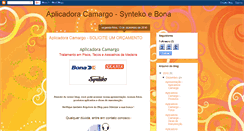 Desktop Screenshot of aplicadoracamargo.blogspot.com