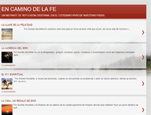 Tablet Screenshot of encaminodelafe.blogspot.com
