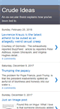 Mobile Screenshot of crudeideas.blogspot.com