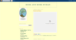 Desktop Screenshot of moreandmorehuman.blogspot.com