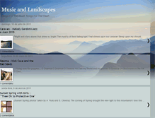 Tablet Screenshot of musicandlandscapes.blogspot.com