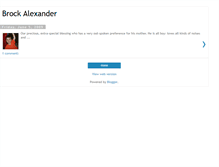 Tablet Screenshot of brockalexander1.blogspot.com