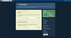 Desktop Screenshot of j-productions.blogspot.com