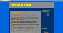 Desktop Screenshot of hearditfirst.blogspot.com