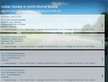 Tablet Screenshot of indianbooksinprintdivinebooks.blogspot.com