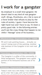 Mobile Screenshot of iworkforagangster.blogspot.com