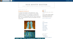 Desktop Screenshot of niceknottyknitter.blogspot.com