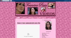 Desktop Screenshot of francinepiaiavideos.blogspot.com