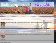 Tablet Screenshot of believingitspossible.blogspot.com