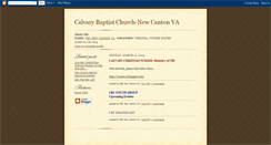 Desktop Screenshot of calvarynewcantonva.blogspot.com