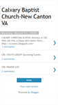 Mobile Screenshot of calvarynewcantonva.blogspot.com