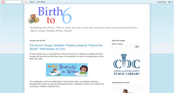 Desktop Screenshot of corvallislibrarybirthtosix.blogspot.com