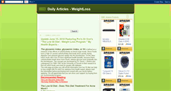 Desktop Screenshot of dailyarticles-weightloss.blogspot.com