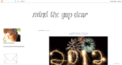 Desktop Screenshot of mindthegapdear.blogspot.com