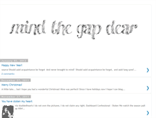 Tablet Screenshot of mindthegapdear.blogspot.com