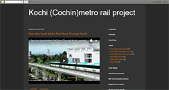 Desktop Screenshot of kochimetrorail.blogspot.com