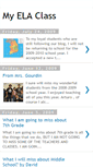 Mobile Screenshot of myelaclass.blogspot.com