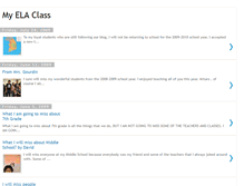 Tablet Screenshot of myelaclass.blogspot.com