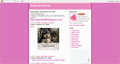 Desktop Screenshot of madebyhannah.blogspot.com