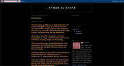 Desktop Screenshot of brethren-of-purity.blogspot.com