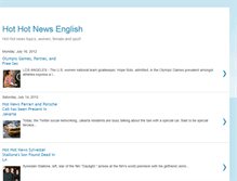 Tablet Screenshot of hotnewsenglish.blogspot.com