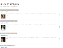 Tablet Screenshot of alifeinscribbles.blogspot.com