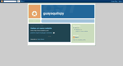 Desktop Screenshot of guayaquilspybeta.blogspot.com