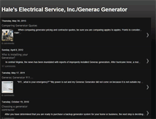 Tablet Screenshot of haleselectricalserviceinc.blogspot.com