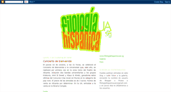 Desktop Screenshot of filologiahispanicaua.blogspot.com