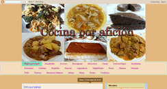 Desktop Screenshot of cocinaporaficion.blogspot.com