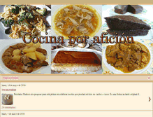 Tablet Screenshot of cocinaporaficion.blogspot.com