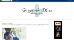 Desktop Screenshot of capturedblissphotography.blogspot.com