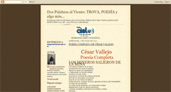 Desktop Screenshot of dospalabrasalviento.blogspot.com