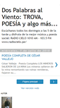 Mobile Screenshot of dospalabrasalviento.blogspot.com
