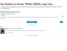Tablet Screenshot of dospalabrasalviento.blogspot.com