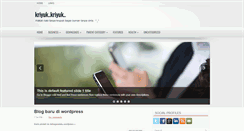 Desktop Screenshot of kriukriuk.blogspot.com