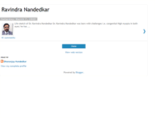 Tablet Screenshot of drravindranandedkar.blogspot.com