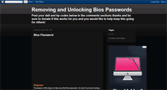Desktop Screenshot of biospasswordhelp.blogspot.com
