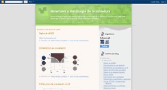 Desktop Screenshot of materialesymetalurgia2009.blogspot.com