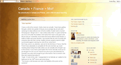 Desktop Screenshot of canadaplusfrance.blogspot.com