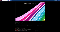 Desktop Screenshot of oplteenspace.blogspot.com