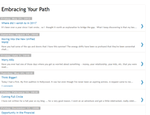 Tablet Screenshot of embracingyourpath.blogspot.com