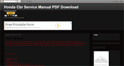 Desktop Screenshot of cbrservicemanual.blogspot.com