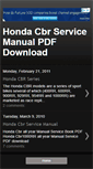 Mobile Screenshot of cbrservicemanual.blogspot.com