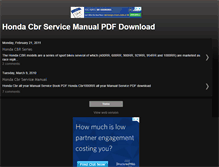 Tablet Screenshot of cbrservicemanual.blogspot.com