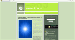 Desktop Screenshot of greenerbyday.blogspot.com