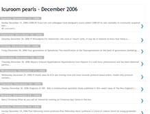 Tablet Screenshot of icuroom-pearls-december-2006.blogspot.com
